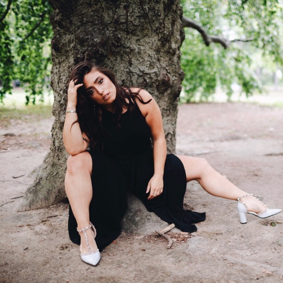 Plus Size ‘Cordelia’ Double Slit Palazzo Pants - Picture 7 of 7